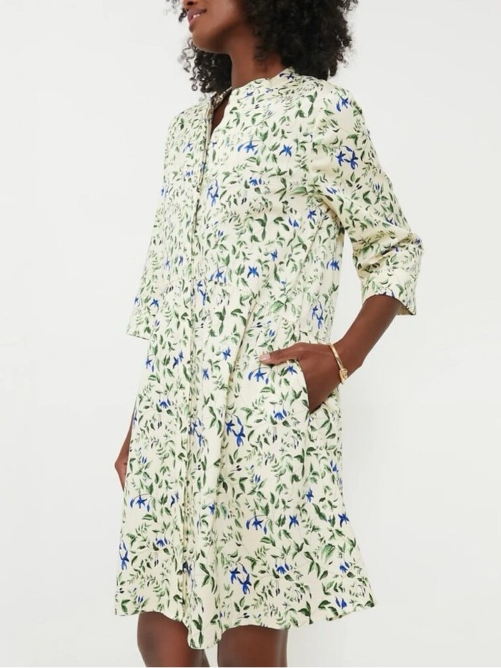 NEW Tuckernuck Royal Shirt Dress in Lapis Iris Size XS NWT